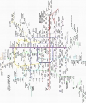 北京地铁线路图正版