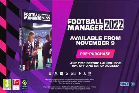 《足球经理2022》正式公布 足球经理的发售是什么时间